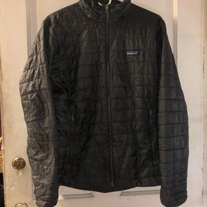 Patagonia Nano Puff Jacket Mens Small Dark Gray